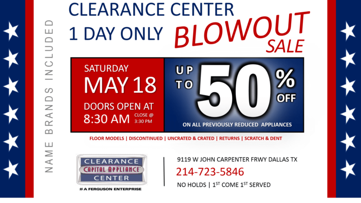 Clearance Center Sale Starts NOW! - Capital Distributing